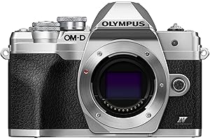 Olympus OM-D E-M10 Mark IV Micro Four Thirds System Camera, 20 MP Sensor, 5-axis Image stabilizer, Selfie LCD Screen, Electro
