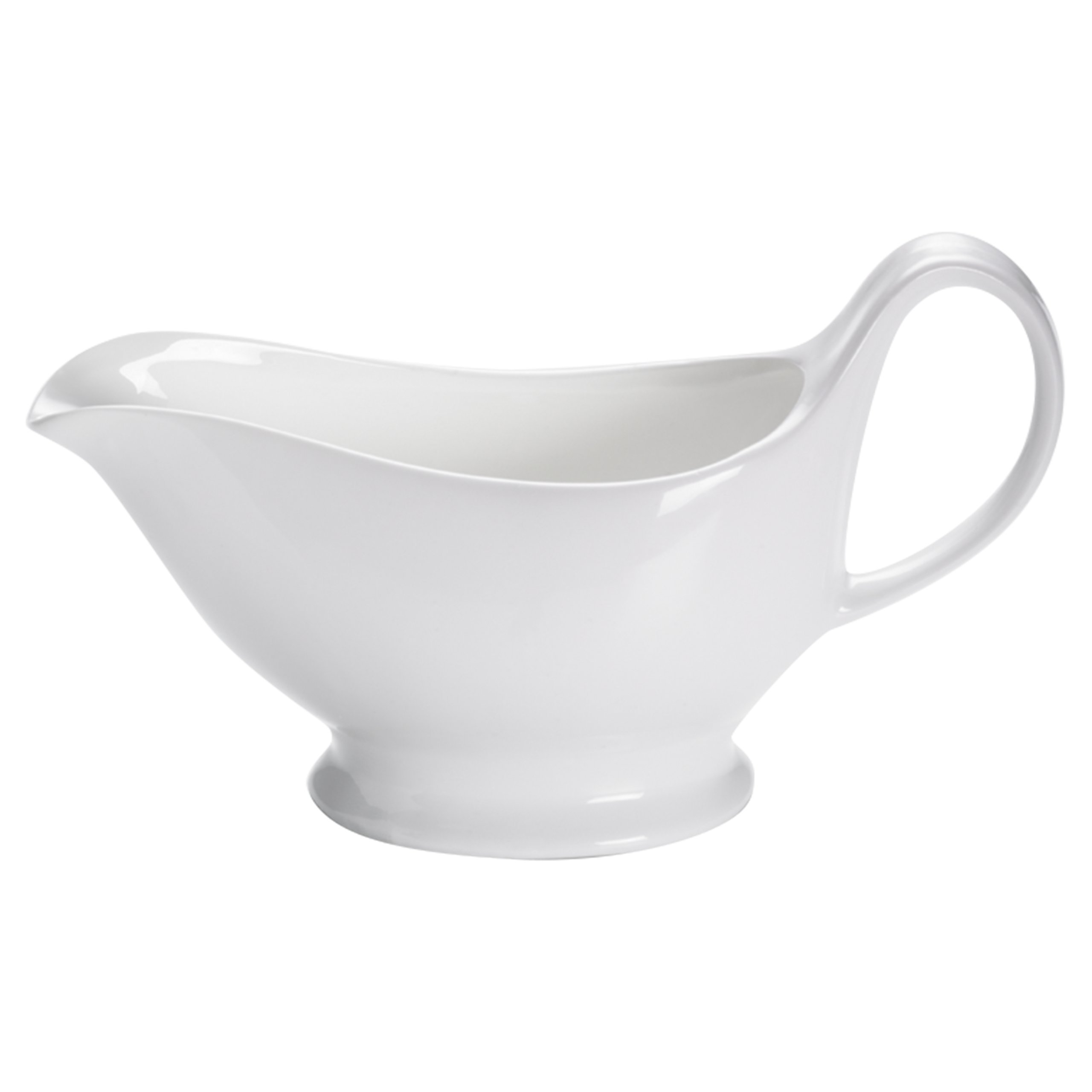 Maxwell & Williams White Basics Gravy Boat, Porcelain, White, 4 ml (13.5 fl oz)
