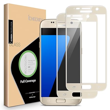 Ossky Schutzfolie für Samsung Galaxy S7 2.5D Full Cover Glas 2 Pack 9H Gehärtetes Glas, Ultraklar, Anti-Fingerdruck, Blasenfr