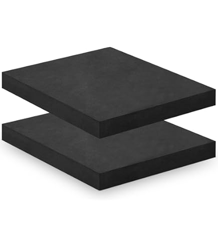 OLYCRAFT Thermovormplaten, zwart, 2 stuks, thermovorm, vormschuim, 30 x