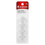 Singer Bobbins Class 15 Transparent, 4-Count