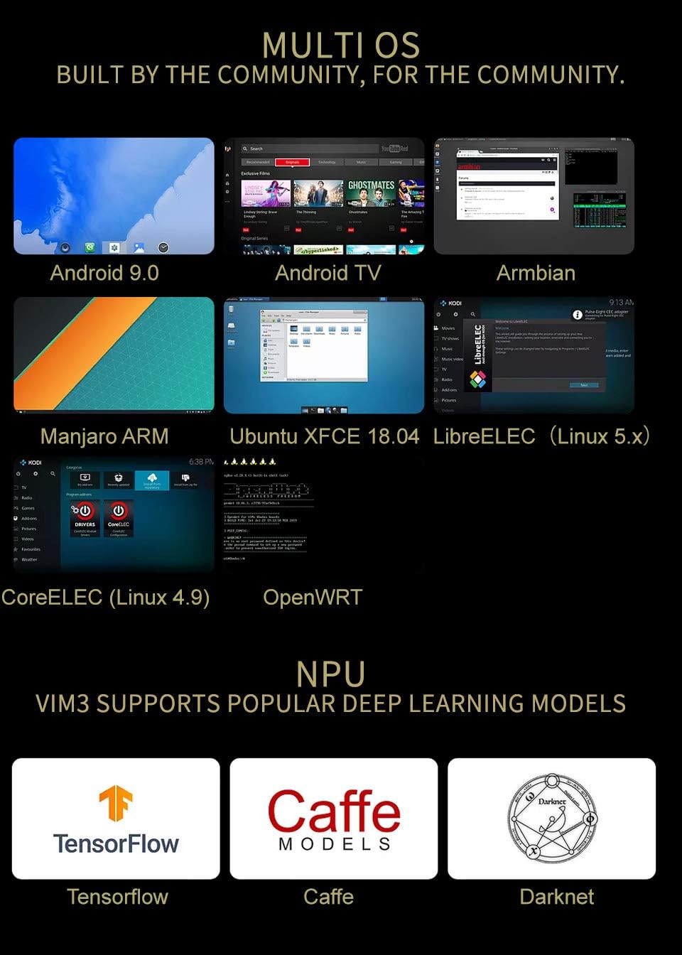 Khadas VIM3 Single Board Computer SBC Amlogic A311D with 5.0 Tops NPU AP6359SA Wi-Fi Support Android Linux(4G RAM) - Image 4