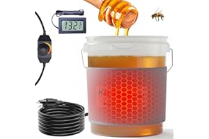 H&G Lifestyles 5 Gallon Bucket Heater,5Gal Honey Bucket Warmer, Heating Pail Band Insulated Propane Tank,100 Watts Adjustable Temperature for Drum & Pail