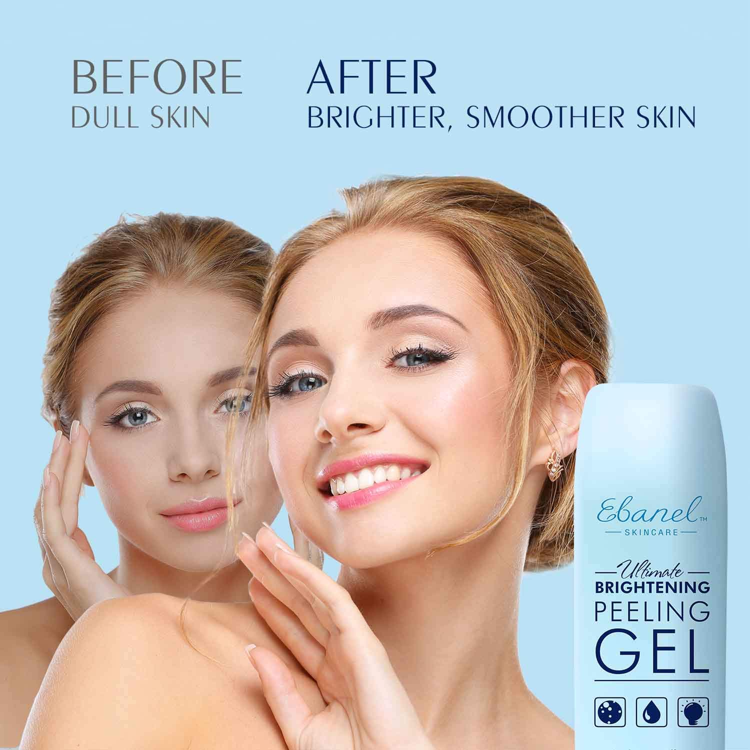 (4.9 fl.oz / 145ml) Ebanel Ultimate Brightening Peeling Gel - Gentle Exfoliator