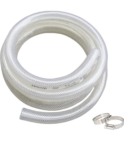 thumbnail image 2 of 5 Feet Of 3/8 Inch Braided Clear Vinyl Tubing – Food Grade Beverage Line 2 of 6