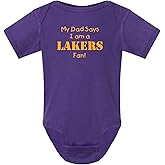 Campus Originals My Dad Says I am a LA Basketball Fan Cute Baby Bodysuit Shower Gift
