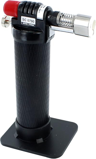 Soldercraft Butane Gas Micro Torch Black Grey Portable for Crafting Soldering