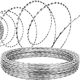 VEVOR Razor Wires, 98ft Razor Barbed Wire 2