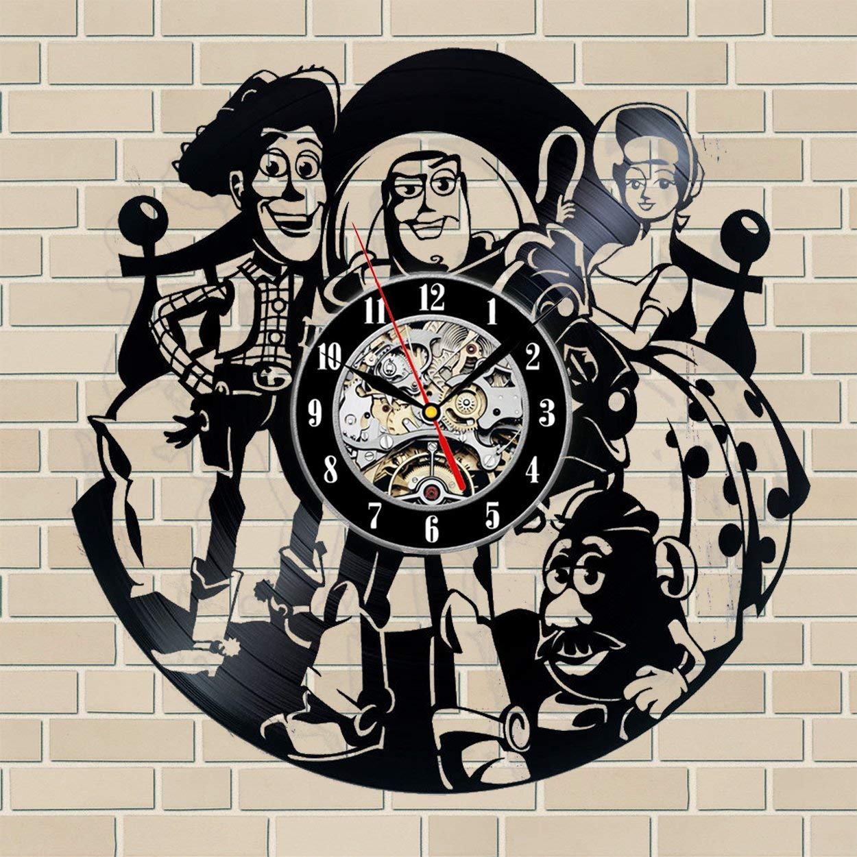 Toy Story Heroes Wall Clock Toy Story Heroes Vinyl Record Wall Clock Toy Story Heroes Handmade Decor Toy Story Heroes Wall Art Toy Story Heroes Home Decor Clocks Home Dcor Artcoamazoniedz