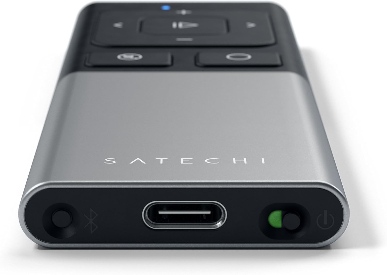 Satechi Aluminum Wireless Multi-Media & Presenter Remote Control - Compatible with 2020 MacBook Pro, 2020 MacBook Air, 2020 iPad Pro, iPhone 11 Pro Max/11 Pro (Aluminum Space Gray): Electronics