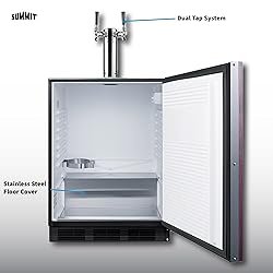 Summit 24" Undercounter Kegerator, Dual Tap