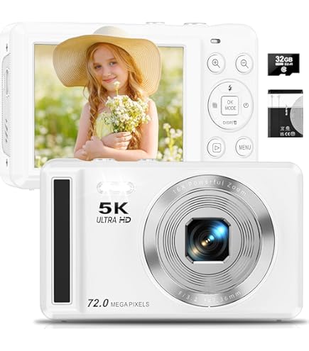 Amazon.com : Digital Camera with Flip Screen LCD, UHD 4K 64MP