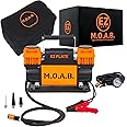 EZ FLATE M.O.A.B. Dual Air Compressor for 4x4 Offroad Vehicles, Fast Inflation, 12V Power, Easy to Use, Storage Bag