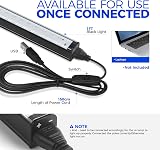 Barrina UV LED Blacklight 10W 1ft USB Bar 2 Pack Adjustable 180° Mounting view 4