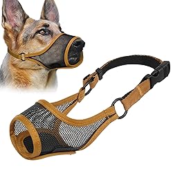 LUCKYPAW Dog Muzzle, Mesh Dog Muzzle for Large