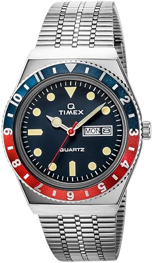 Q Timex Reissue 38mm Stainless Steel Bracelet Watch: TW2T80700