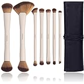 Makeup Brushes, Dual End Makeup Brush Set 7 Pcs, Foundation Contour Powder Concealer Eye Shadows Blush Make Up Brushes, Travel Gift Set, Cruelty-Free