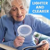 KIBTOY Magnifying Glass with Light and Stand 18 LED Folding Desk Magnifier view 7