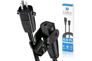 Sopito 6.6 Feet (2 M) Extension Cord for Lift Chair or Power Recliner, Replacement Power Supply Cable for Okin Limoss Lazboy Pride Catnapper etc Black