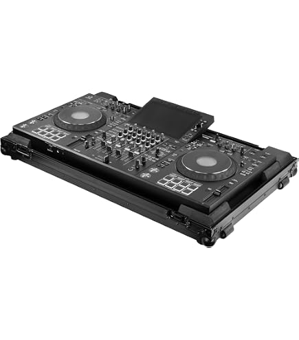 Flight Case Protekt Plus Pour Platines Technics 1210 / Pioneer PLX1000/500 - Dimensions 540x460x240 Mm - Coffre De Transport Robuste Avec Mousse Et Loquets