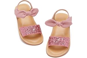 Kiderence Toddler Girls Sandals Little Girls Kids Summer Shoes Toddler Sandals