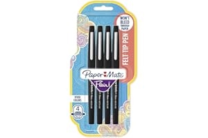 PAPER MATE Flair Felt Tip Pens, Medium Point (0.7mm), Black