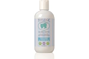 TotLogic Sulfate Free Bubble Bath - 8 oz, Original Scent, Gentle & Hypoallergenic, Rich in Antioxidants & Botanicals, No Parabens, No Phthalates, No Sulfates
