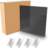 3D Printer Upgraded Tempered Glass Plate(310 X 310x4mm) with 4 pcs Clips, 3D Printer Platform Glass Bed Build Surface Print Bed for Artillery SW-X1/SW-X2/CR-10/CR-10S/Tevo Tornado/Anet A8 Plus