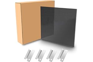 IdeaFormer-3D Glass Bed Upgraded 3D Printer Tempered Glass Plate Build Surface with 4 pcs Clips for Artillery SW-X1/SW-X2/CR-