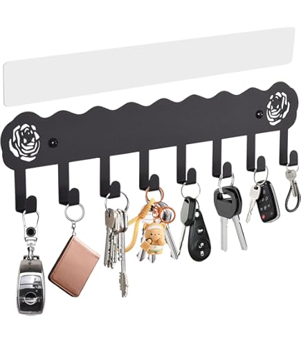 Amazon.com: pickpiff Key Holder Wall Mount, Adhesive Key Rack with