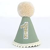 Ereniko First Birthday Hat For Baby Boys/Girls One Year Old Cone And Crown Felt Birthday Hat Party Decorations Photo Props