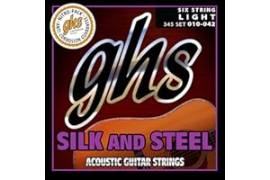 GHS Strings Acoustic guitar Set (Light, Silk and Steel)