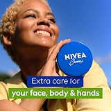 NIVEA Creme Tin 400ml Pack of 3 Moisturising Cream - Daily Face Hand Body view 5