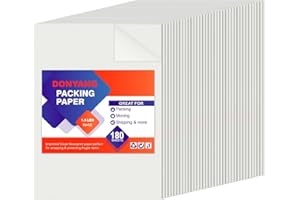 DONYANG 15" x 12" Packing Paper Sheets for Moving Boxes, 180 Sheets Newsprint Paper for Moving Supplies, Wrapping Paper for Moving, Shipping, Packaging, Small Packing Boxes, Dishes Glasses Filler Box Mailers