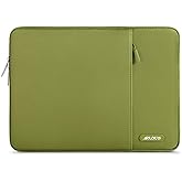 MOSISO Laptop Case 15 inch, 15 inch Laptop Sleeve Compatible with MacBook Air 15 M4 A3241 M3 A3114 M2 A2941 2025 2024 2023,Dell XPS 15,Polyester Vertical Computer Sleeve Bag with Pocket, Chartreuse