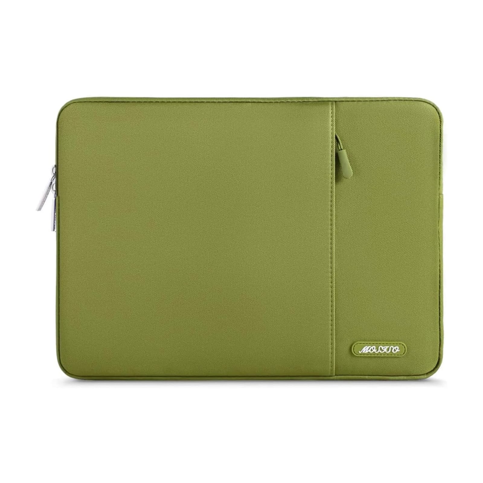 MOSISO Laptop Case 16 inch, 15-15.6 inch Laptop Sleeve Compatible with MacBook Pro 16 M5 M4 M3 M2 M1, HP Acer Dell Lenovo ASUS, Polyester Vertical Computer Sleeve Bag with Pocket, Chartreuse