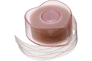 Operitacx Lace Invisible Double Eyelid Tape Roll, Self-Adhesive Olive-Shaped Eyelid Lifting Strips for Hooded