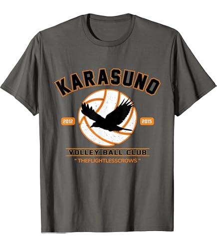 Amazon.com: Bioworld Haikyuu!! Volleyball Team Fitted T-Shirt