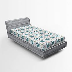 Ambesonne Kittens Fitted Sheet, Folkloric