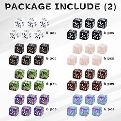 78 Pieces MTG Dice Set with Plus 1 Life Counter