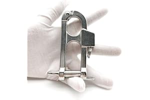 QIANJIEER Quick Release Snap Shackle - 316 Stainless Steel Shackle for Emergency Break Away, Fixed Bail Snap Shackle for Sailing, Camping, Gym, Pet, Surfing, Diving, Fishing, etc.
