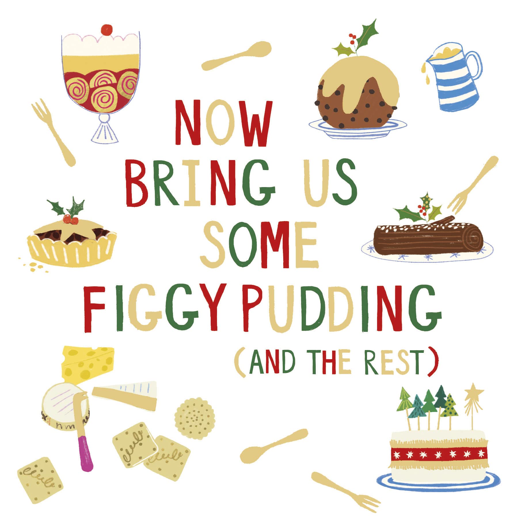 Pack of 8 Figgy Pudding Xmas Pudding RSPCA Charity Christmas Cards Xmas Cards 556993