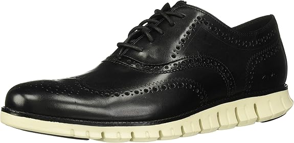 zerogrand wingtip oxford black