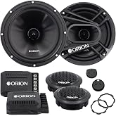 ORION Cobalt CB65C 6.5" 2-Way Component Speaker System, 280W Pair | 1" Silk Dome Tweeters, External Passive Crossovers, Full Range Audio, Enhanced Bass