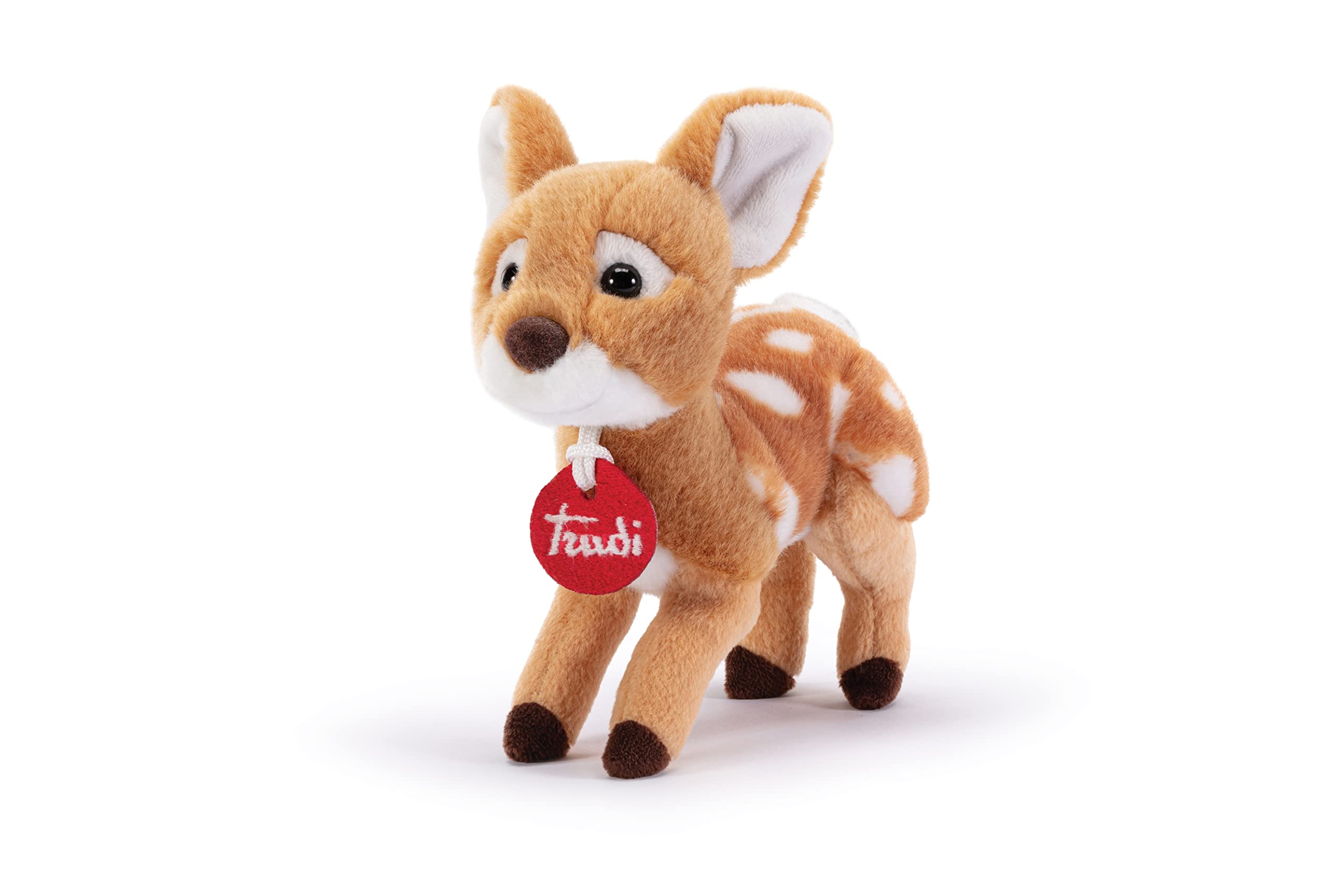 Trudi Trudino Fawn Small Plush Toy - 8 x 16 x 14 cm, XS Size, Ideal for Valentine's Day, Christmas, and Birthdays, Soft Fire-Retardant Polyester, Classic Trudini Design