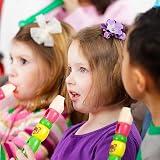 Toddmomy 2pcs Kids Plastic Recorder 6-Hole Flute Instrument Toy for Beginners view 2