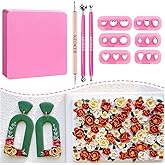 Keoker Mini Petal Clay Cutters - 6 Shapes Mini Flower Clay Cutter for Earrings Making, Polymer Clay Flower Molds, Clay Cutters for Polymer Clay Jewelry