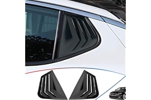 MXkanos Window Louvers, for Kia Optima/K5 2011 2012 2013 2014 2015, Bright Black Side Rear Window Louvers Body Kit Accessories for Cars