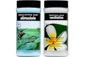 Spazazz Spa and Bath Crystals 2PK - Eucalyptus Mint/Tropical Rain