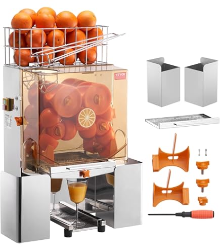 Amazon.com: VEVOR Commercial Orange Juicer Machine, 120W Automatic